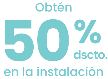 50% en instalación